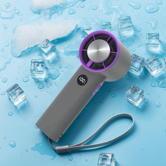 Handheld Fan with Rechargeable Battery and Portable Design