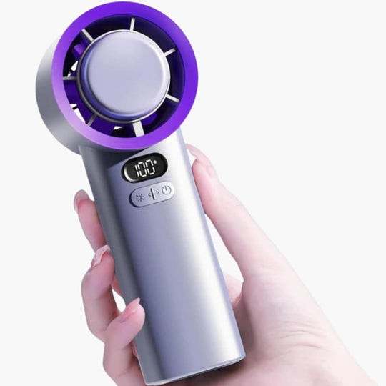 Handheld Fan with Rechargeable Battery and Portable Design