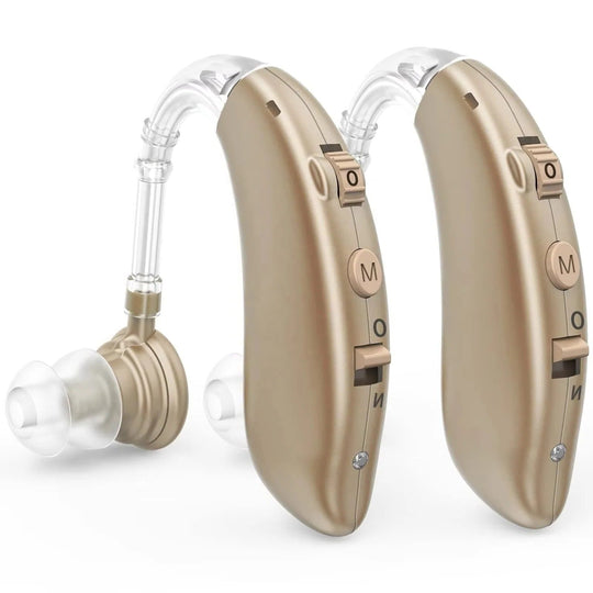 Hearing Amplifier with Rechargeable Battery and Adjustable Volume