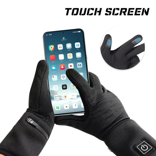 Heated Glove Liners with Rechargeable Batteries and Dual Charger