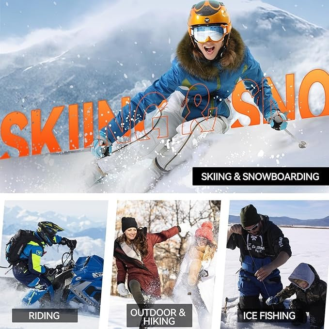 Heated Glove Liners with Rechargeable Batteries and Dual Charger