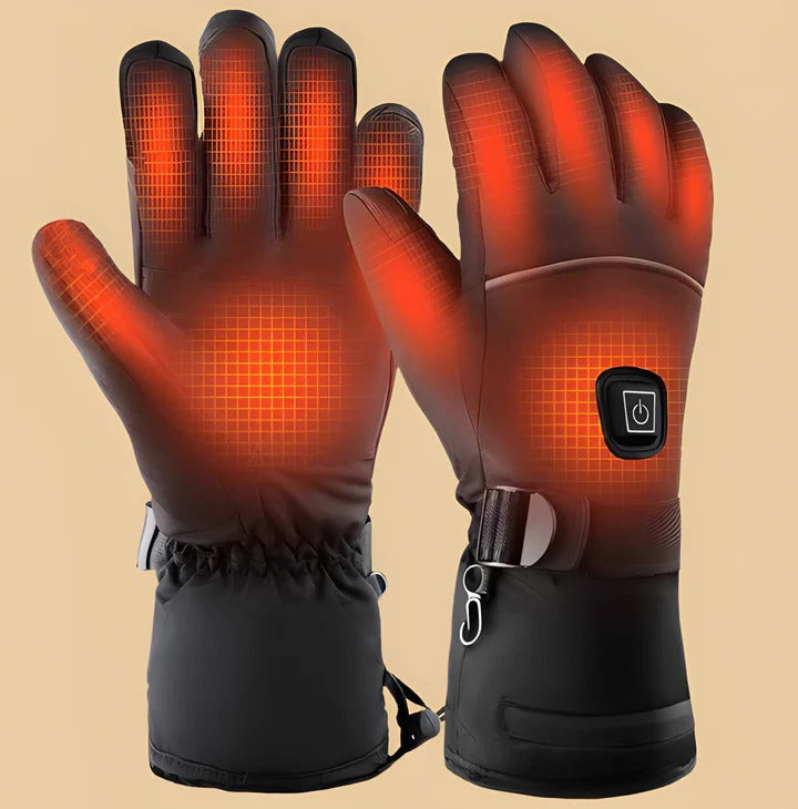 Heated Gloves with Rechargeable Battery and Warmth Control