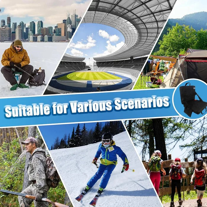 Heated Seat Cushion with Foldable Design and Temperature Control