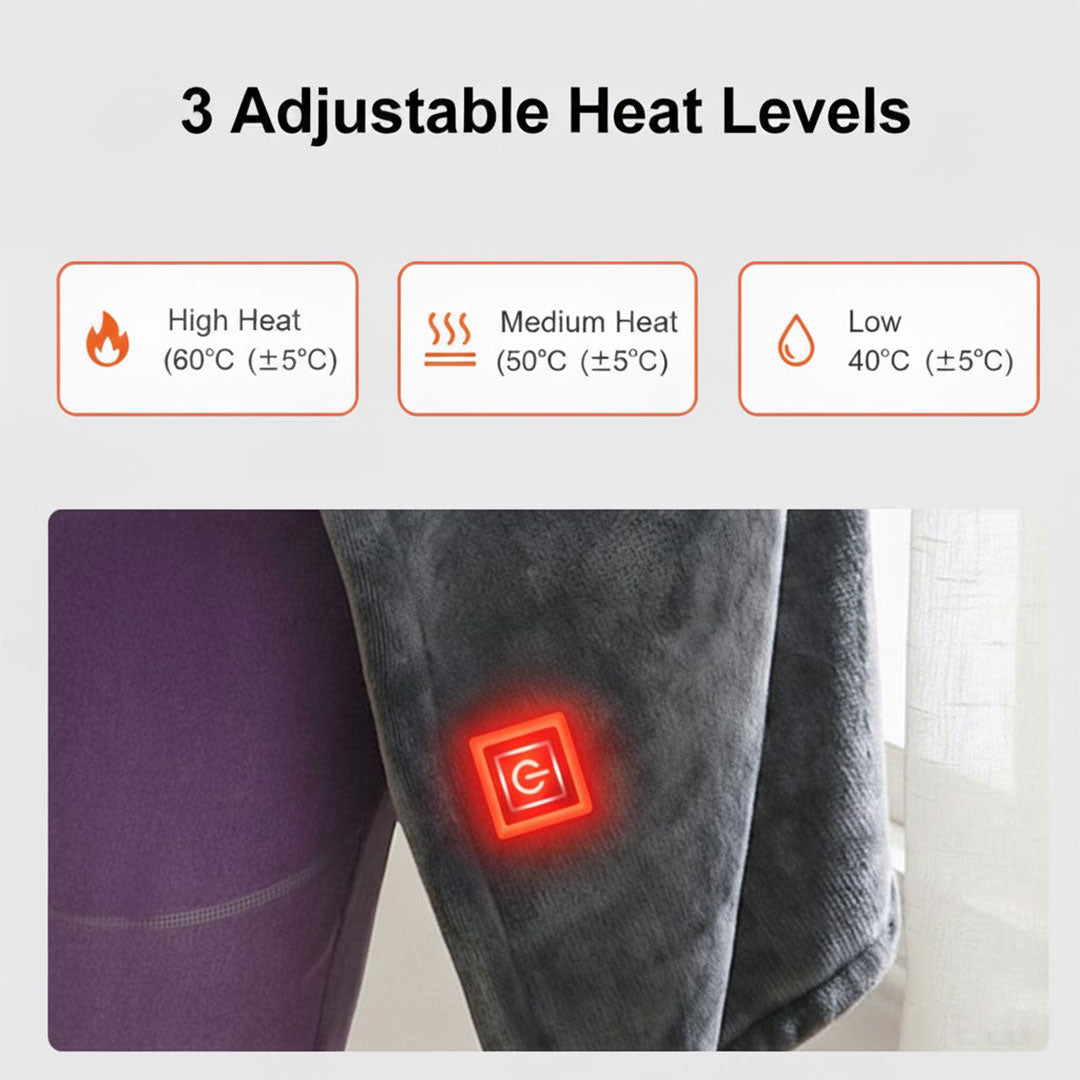 Heated Shawl with USB Port and Adjustable Settings