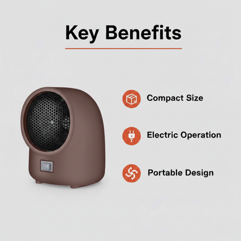 Heater with Compact Design and Indoor Use