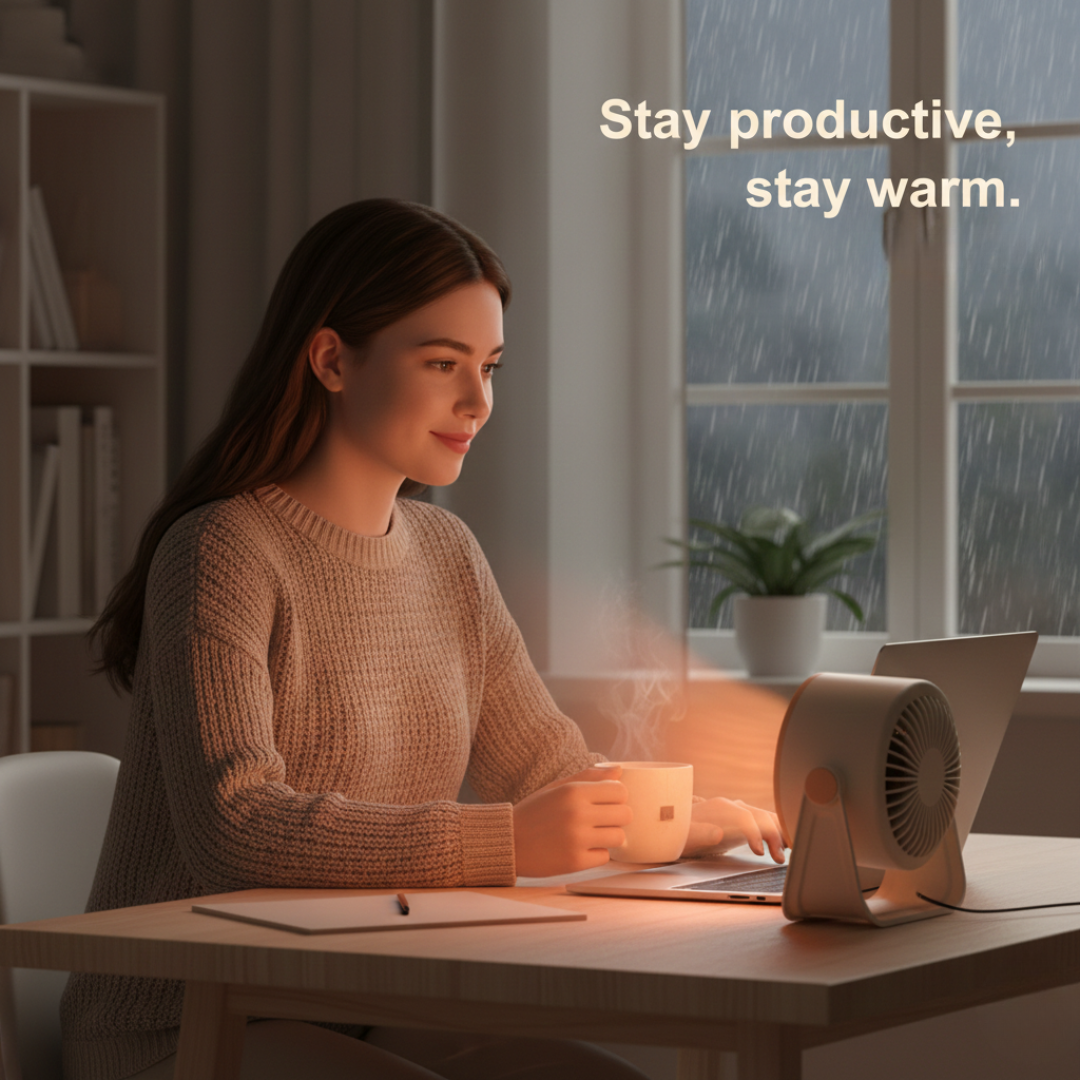 Heater with Compact Design and Multi-Mode Settings