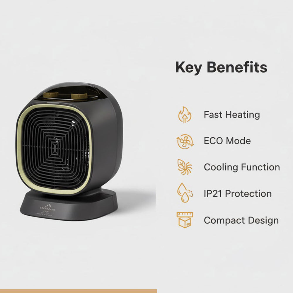 Heater with Energy Efficiency and Cooling Function