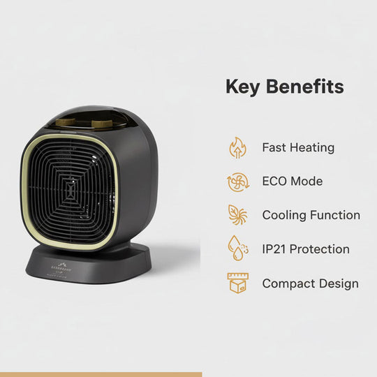Heater with Energy Efficiency and Cooling Function