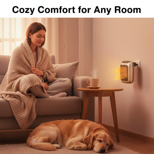 Heater with Portable Design and Wall Mounting