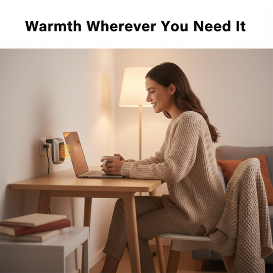 Heater with Portable Design and Wall Mounting