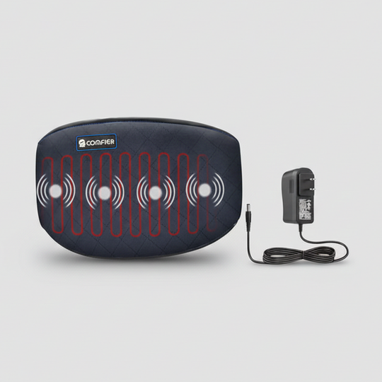 Heating Pad with Adjustable Strap and Vibration Support