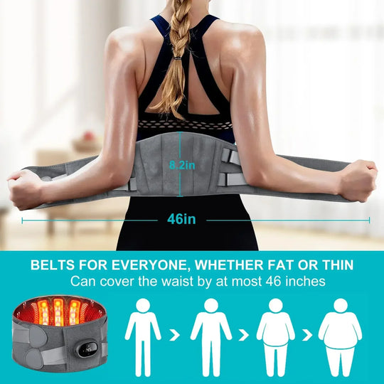 Heating Pad with Vibration and Back Support