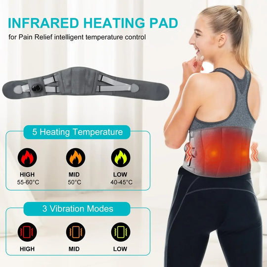 Heating Pad with Vibration and Back Support