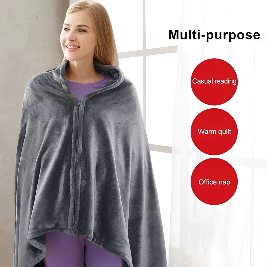 Heating Shawl with USB Power and Plush Fabric