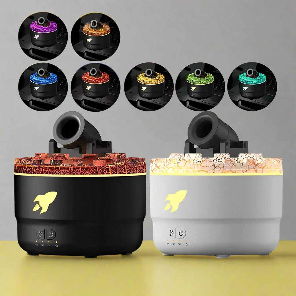 Humidifier with Aromatherapy and Volcanic Design