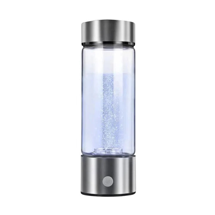 Hydrogen Water Bottle with Rechargeable Battery and Glass Design