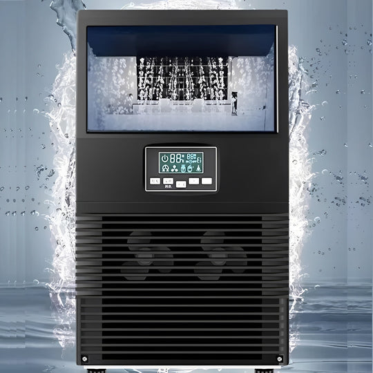 Ice Maker with Self-Cleaning and Portable Design