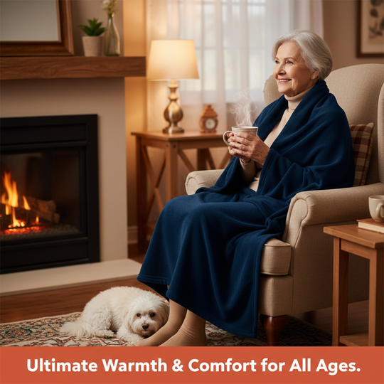 Electric Blanket with Adjustable Heat and Indoor Use