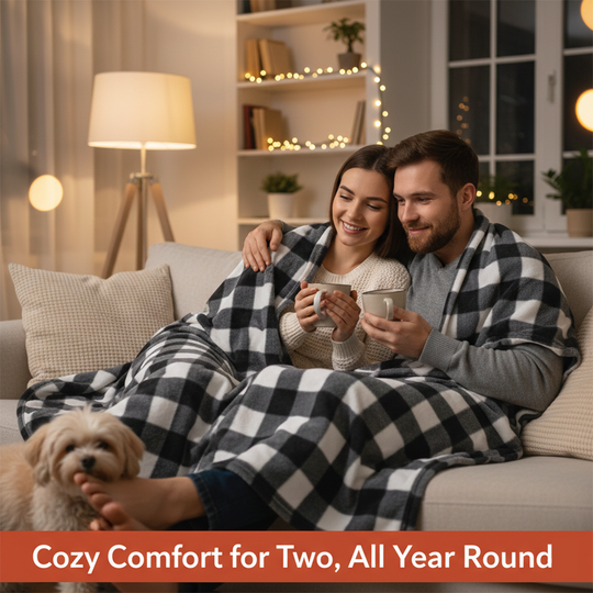 Electric Blanket with Adjustable Heat and Indoor Use