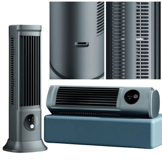 Desk Fan with Rechargeable Battery and Compact Design