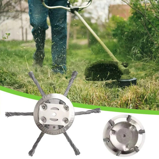 Weed Trimmer Head with Universal Steel Wire and Durable Design