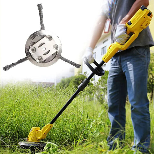 Weed Trimmer Head with Universal Steel Wire and Durable Design