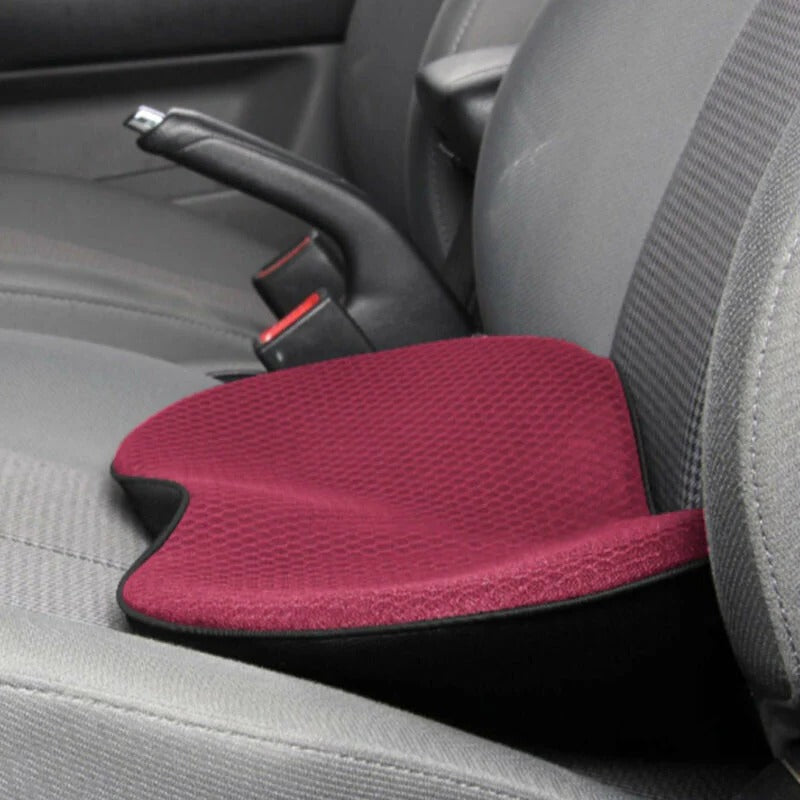 Car Seat Cushion with Height Adjustment and Comfort Support