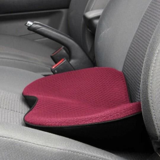 Car Seat Cushion with Height Adjustment and Comfort Support