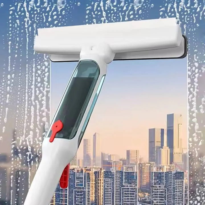 Window Cleaner with Long Handle and Telescopic Reach