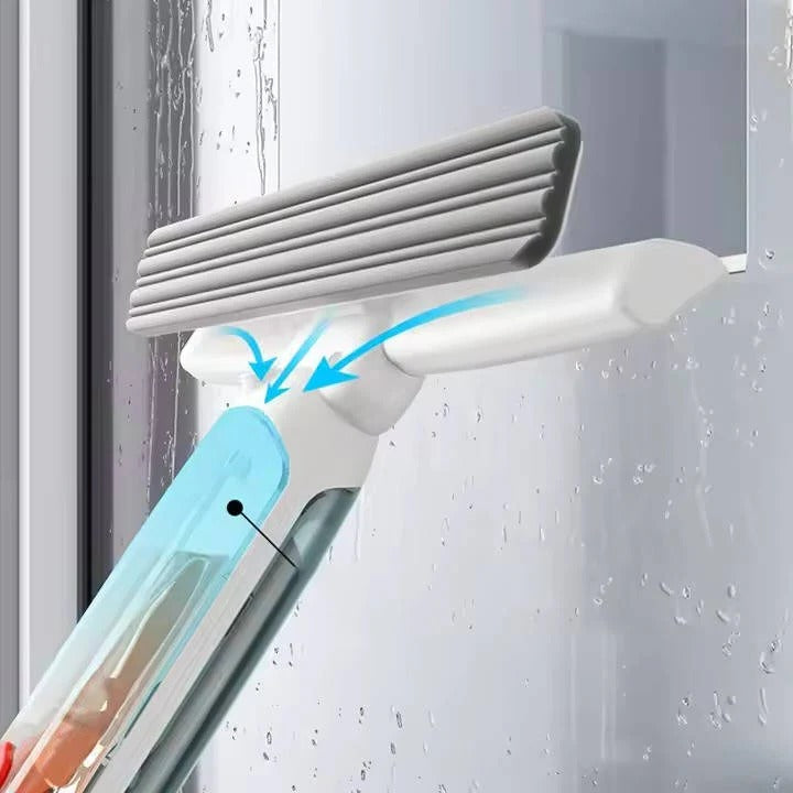 Window Cleaner with Long Handle and Telescopic Reach