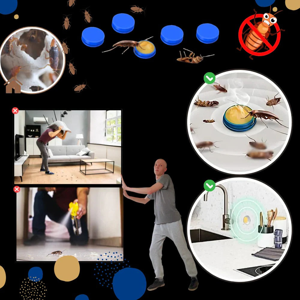 Cockroach Traps with Odorless Design and Effective Adhesive