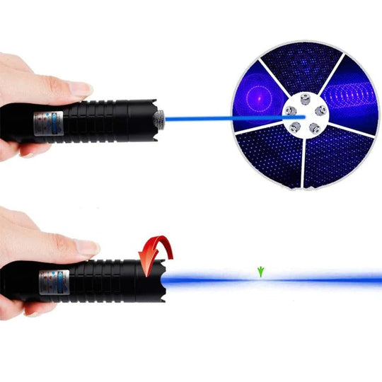 Tactical Laser Torch with High-Power Beam and Blue Light