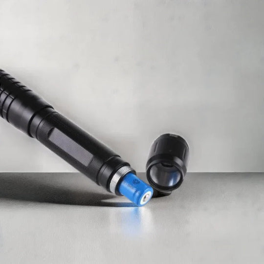 Tactical Laser Torch with High-Power Beam and Blue Light