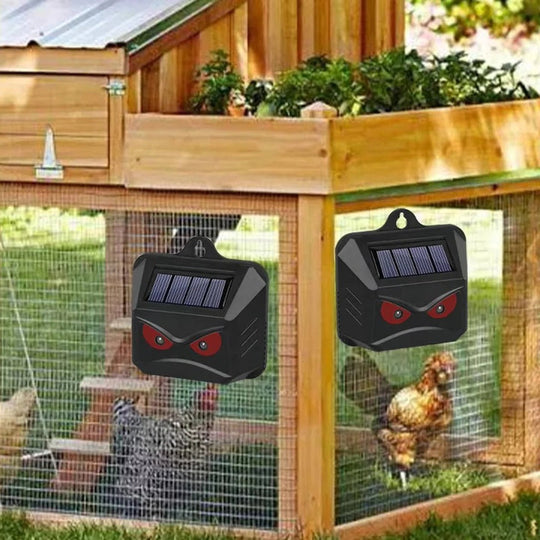 Animal Repellent with Solar Power and Ultrasonic Technology
