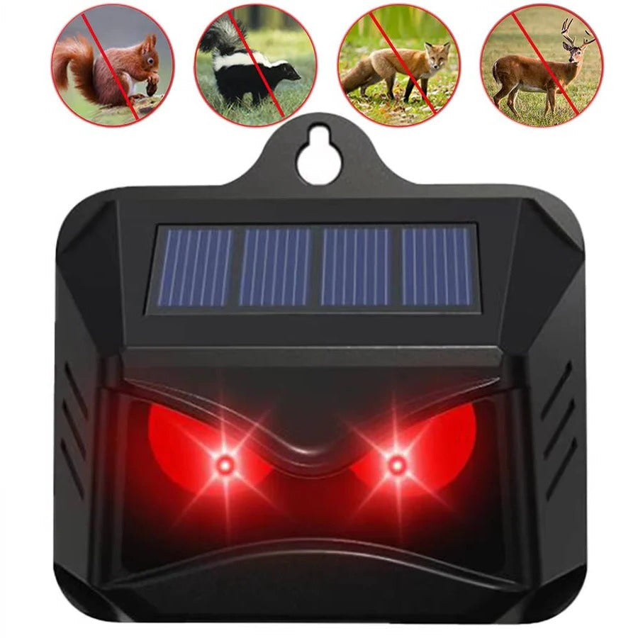Animal Repellent with Solar Power and Ultrasonic Technology