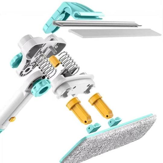 Window Cleaning Brush with Long Handle and Soft Bristles