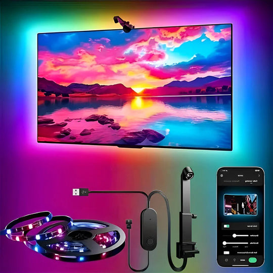 LED TV Backlight with Remote Control and Color Options