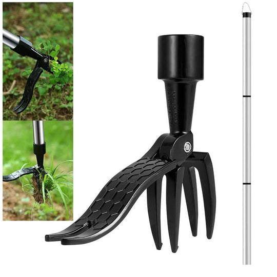 Weed Puller Tool with Long Handle and Ergonomic Grip