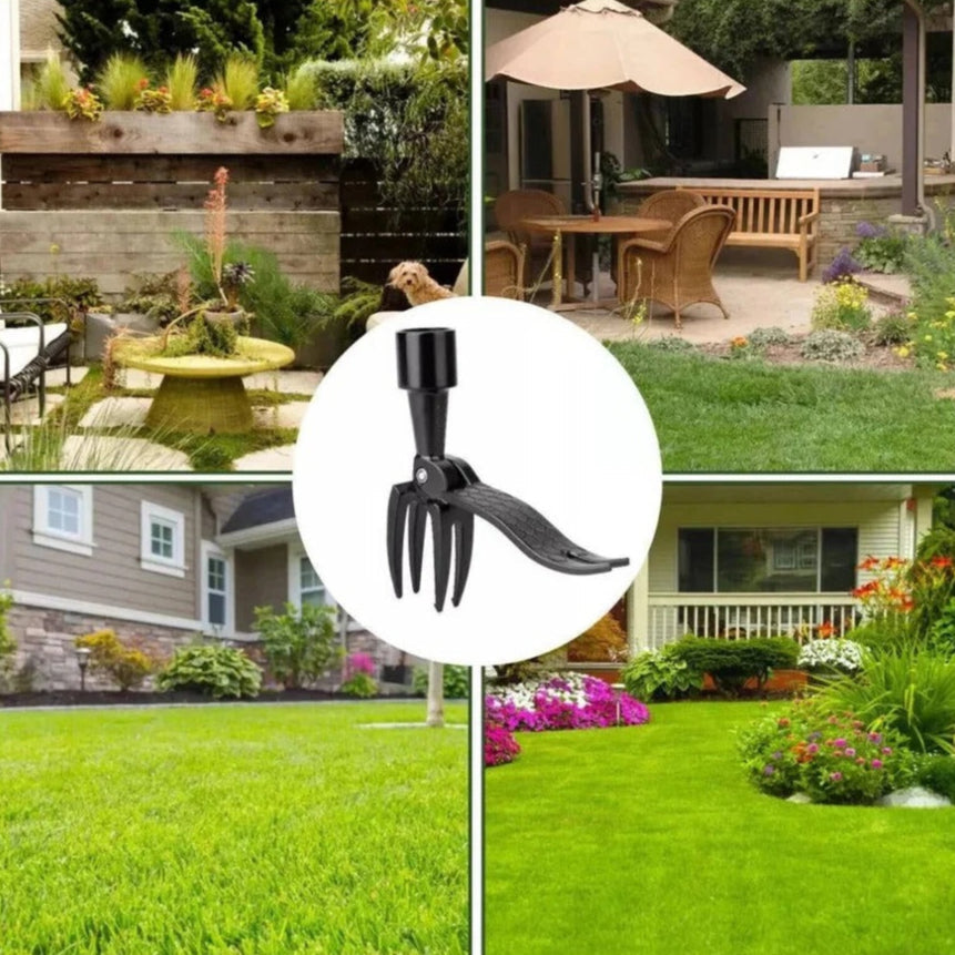 Weed Puller Tool with Long Handle and Ergonomic Grip