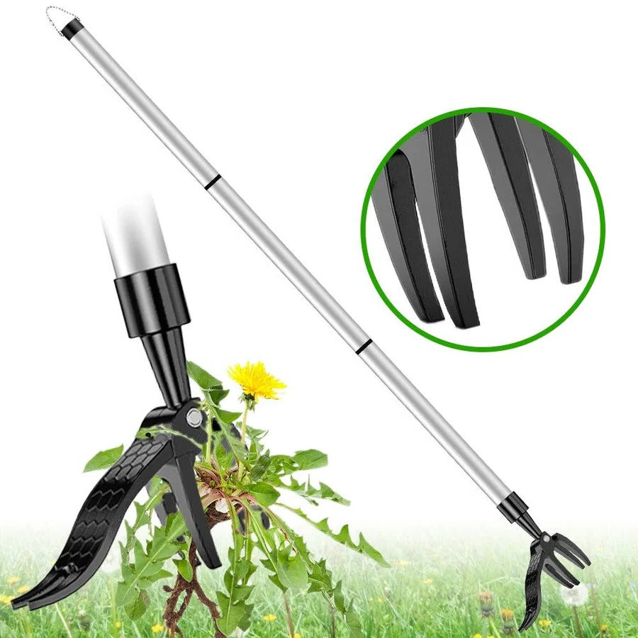 Weed Puller Tool with Long Handle and Ergonomic Grip