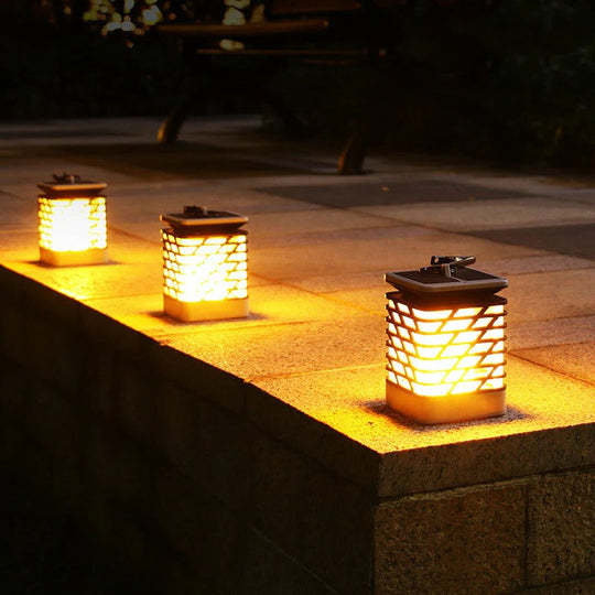 Garden Lantern with Solar Power and LED Light