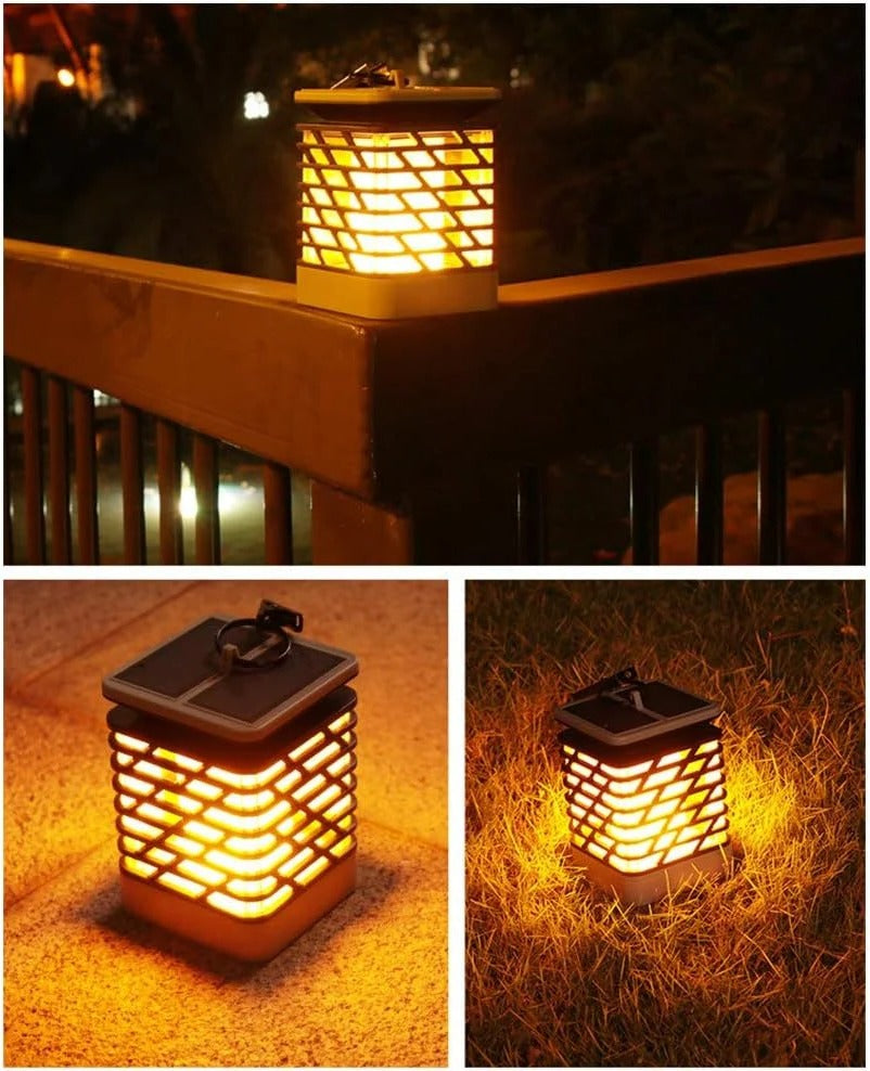Garden Lantern with Solar Power and LED Light
