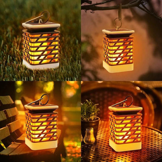 Garden Lantern with Solar Power and LED Light