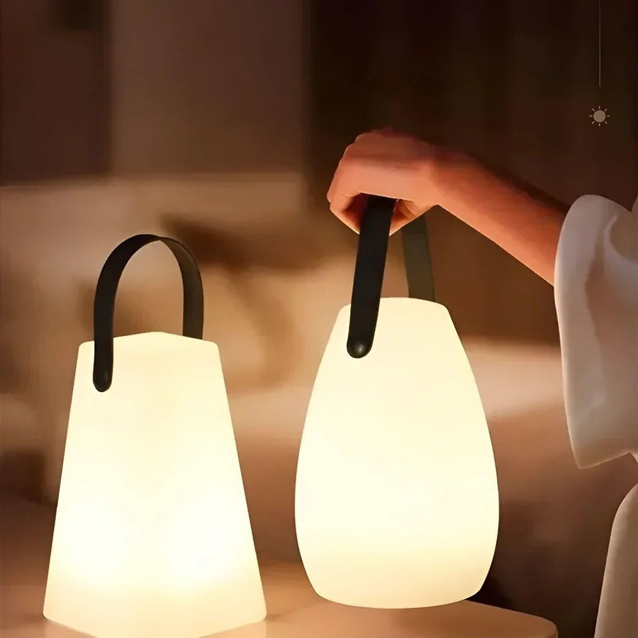 Table Lamp with Cordless Design and Waterproof Features