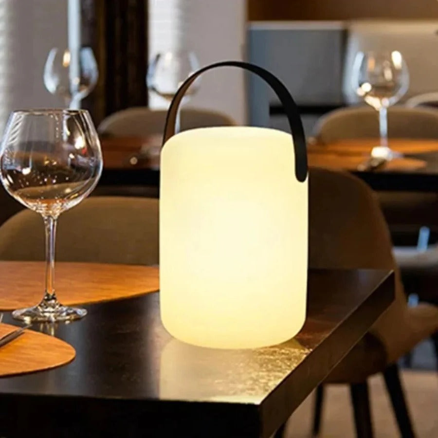 Table Lamp with Cordless Design and Waterproof Features
