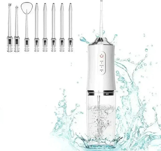 Water Flosser with Rechargeable Battery and Replaceable Nozzles