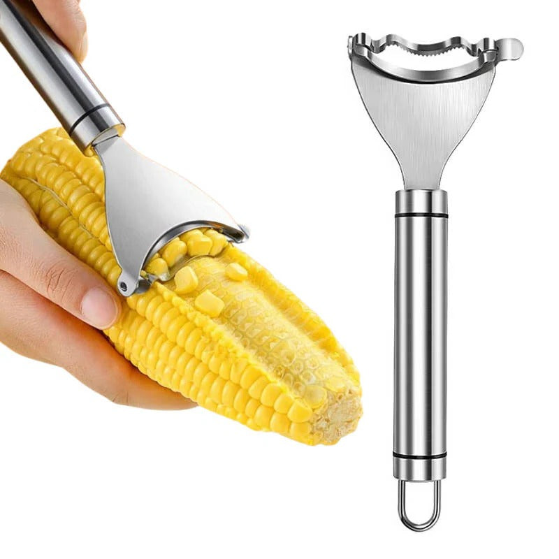 Corn Peeler with Stainless Steel Blade and Comfortable Grip