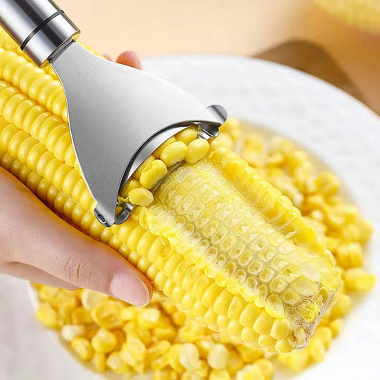 Corn Peeler with Stainless Steel Blade and Comfortable Grip