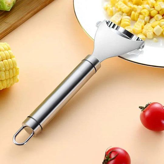 Corn Peeler with Stainless Steel Blade and Comfortable Grip