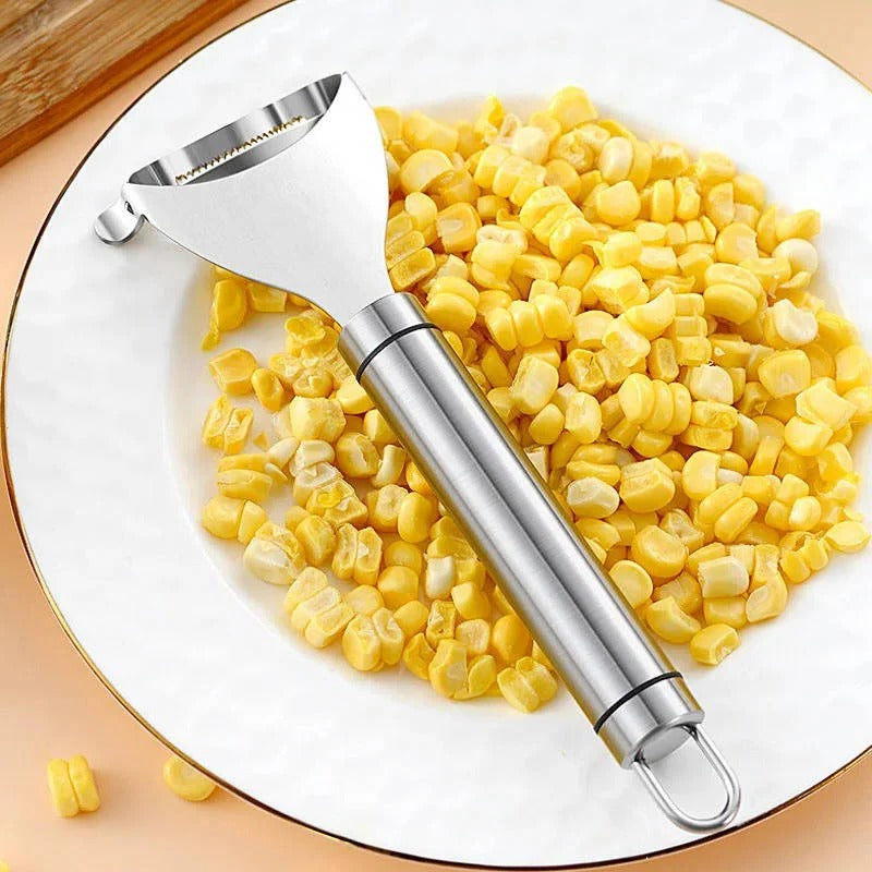 Corn Peeler with Stainless Steel Blade and Comfortable Grip